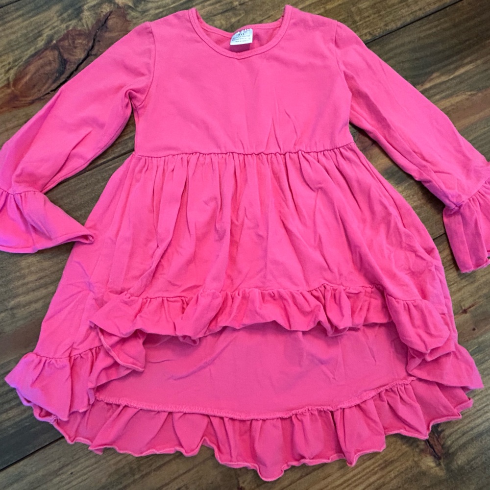 ✨Pink Ruffled Long Sleeve Dress or Top